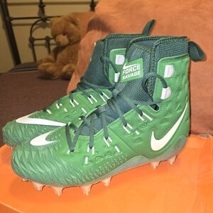 New! Nike Force Savage Elite TD Cleats In Apple Green 9.5 Tags Removed In Box